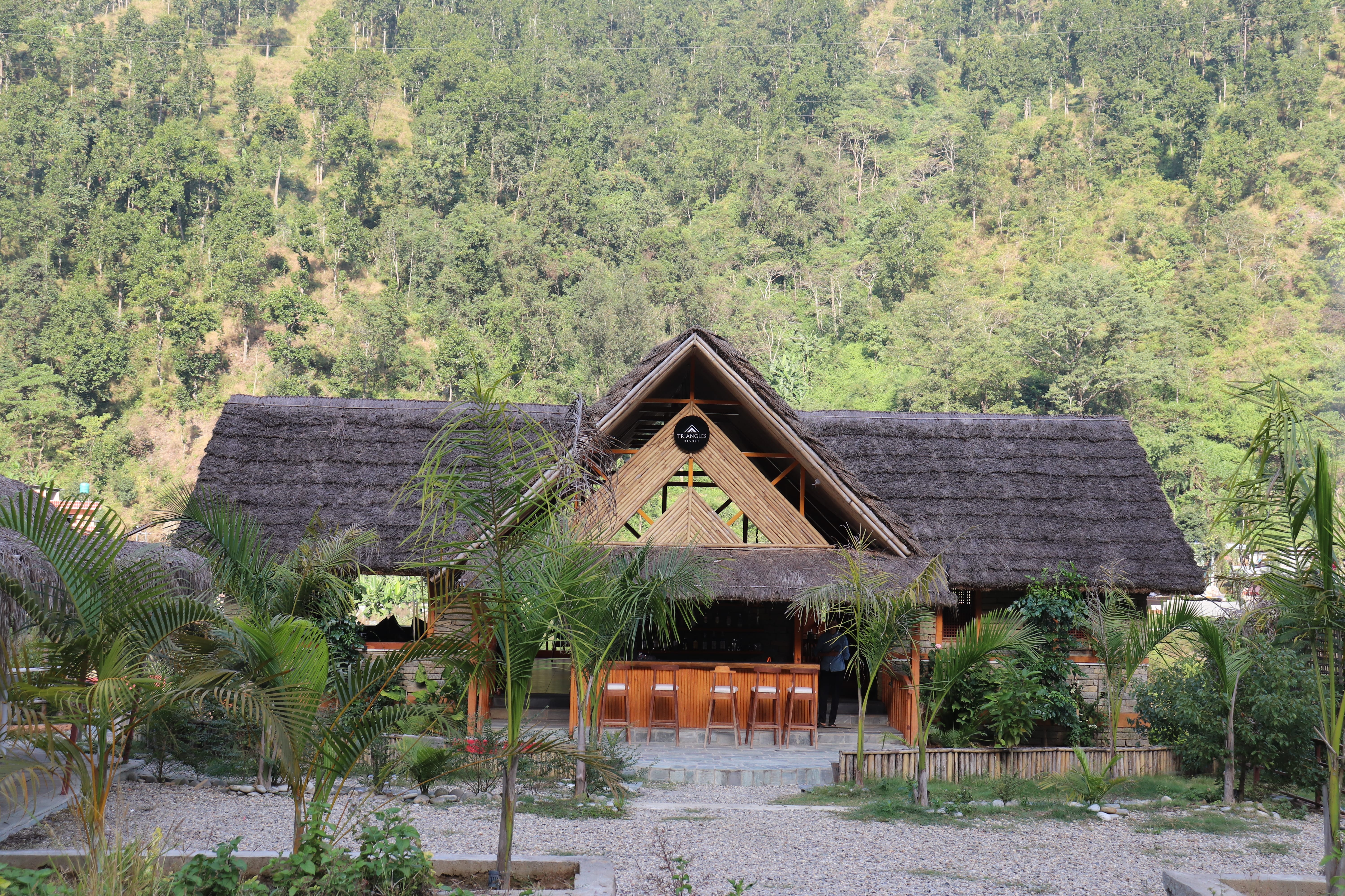 White-water rafting on the Sunkoshi River at Triangles Resort