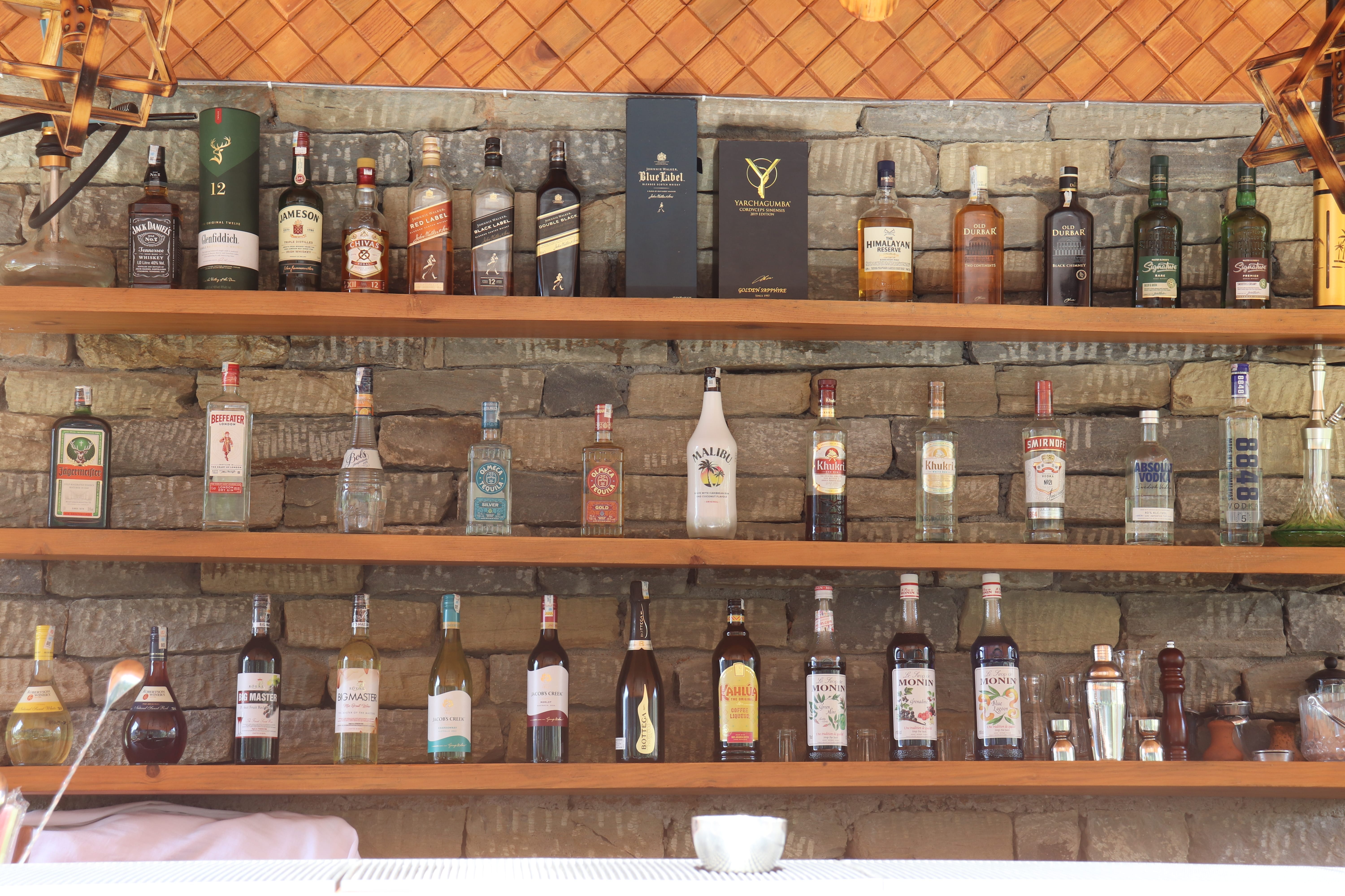 The bar at Triangles